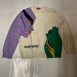 Supreme Faces Sweater Brand New Size Medium.